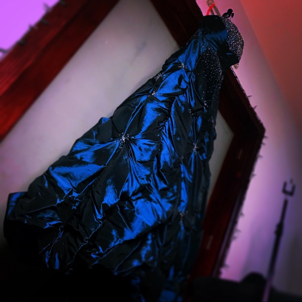 Maggie Sottero Designer Prom Dress Royal Blue